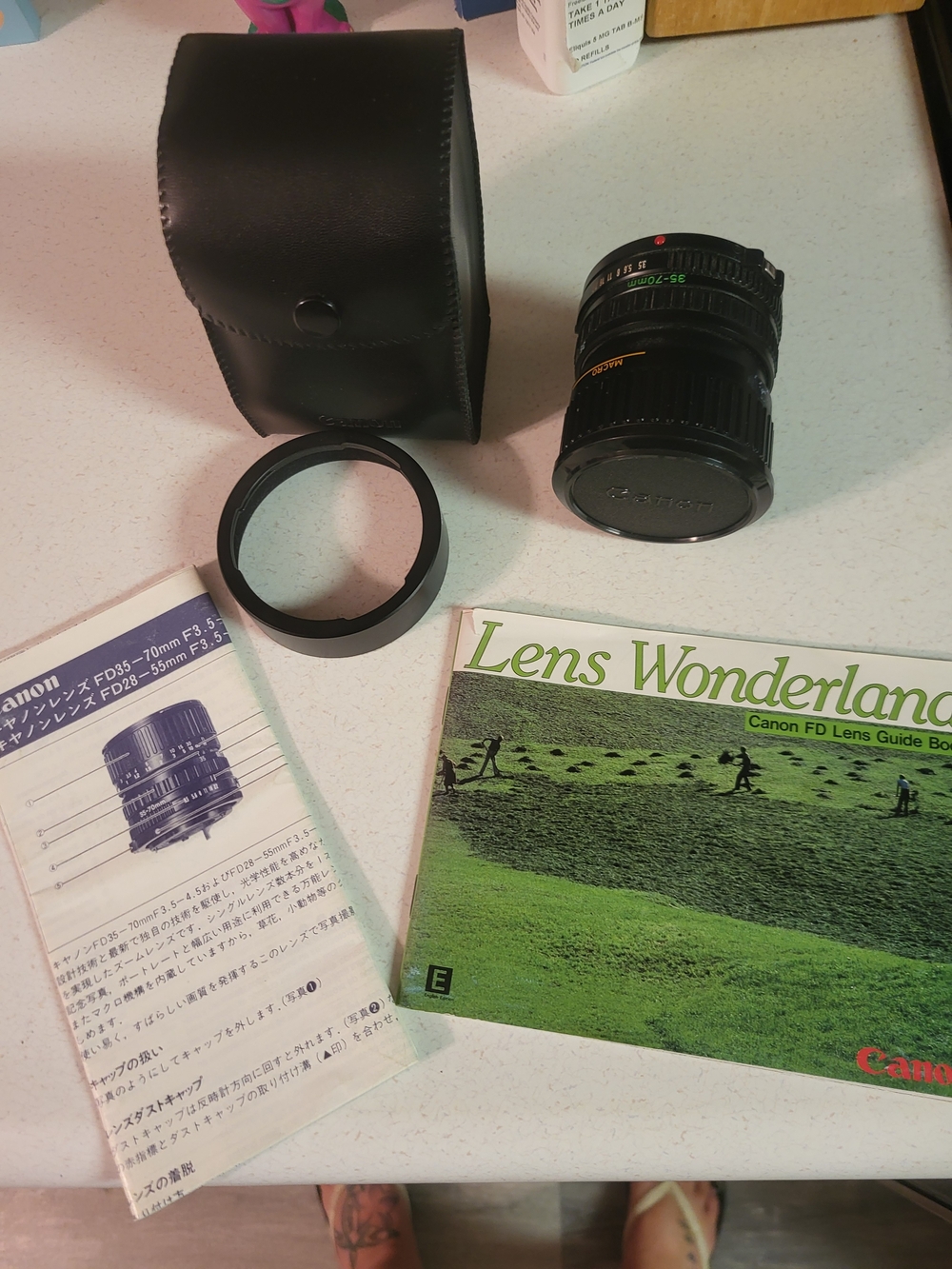 Canon FD 35-70mm Zoom Lens Amd Flash Lot